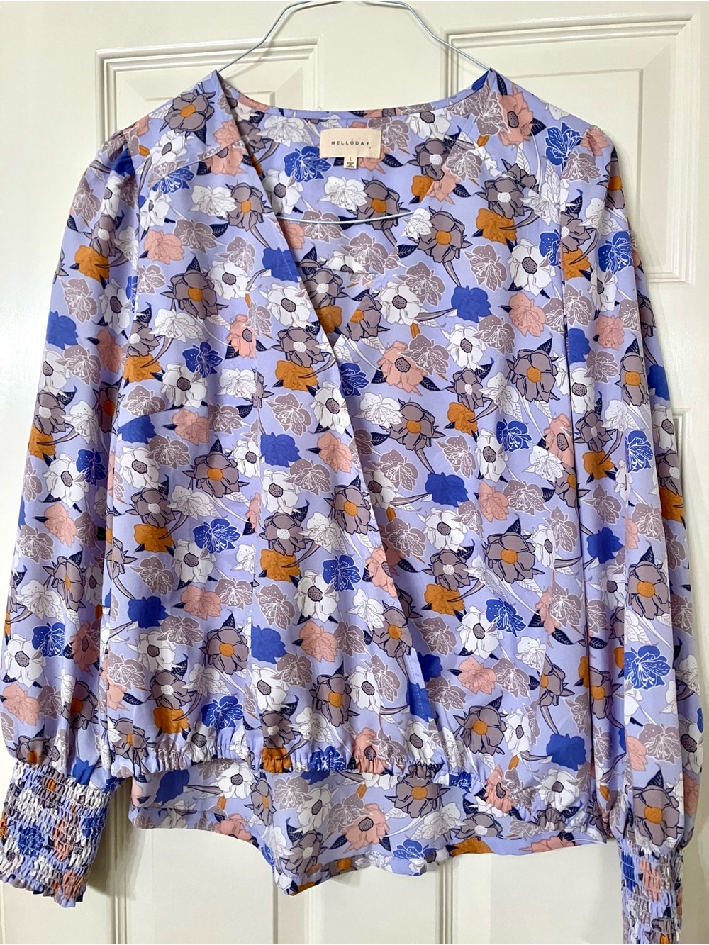 Melloday Floral Cropped Top